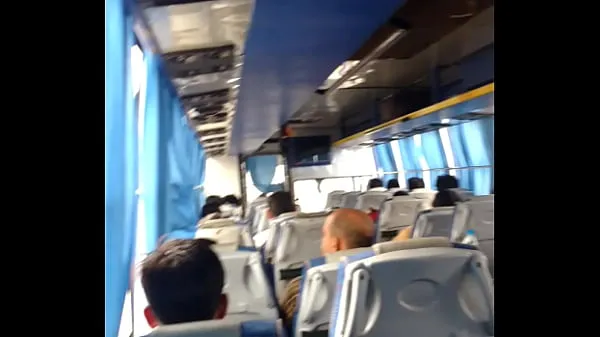 indian horny boy dare to do masturbation in bus first time dare Video sejuk panas