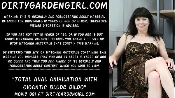 Hot Dirtygardengirl Total anal anihilation with gigantic blude dildo cool Videos
