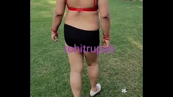 Hot rupali on a walk in the open area cool Videos