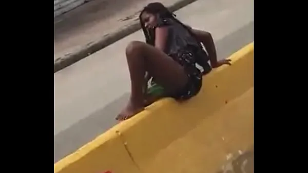 Hot Venezuelan wanting to be a dick masturbates in the middle of the road cool Videos