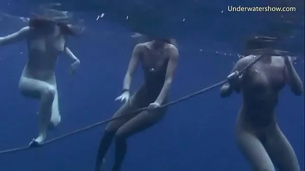 Καυτά Underwater threeway lesbians δροσερά βίντεο