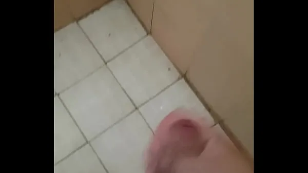 Menő Young man touches himself in the bathroom, (And a lot of milk comes menő videók