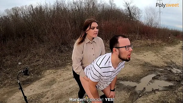 हॉट My bitch screamed loudly so she ate her cum) (pegging, femdom बेहतरीन वीडियो