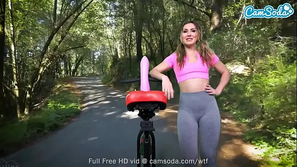 Hot Sexy Paige has insane anal orgasm while riding bicycle cool Videos