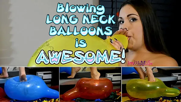 Blowing LONG NECK BALLOONS is so hot - Preview - From the Creator ImMeganLive MeganLive IML Productions IMLProd Video sejuk panas