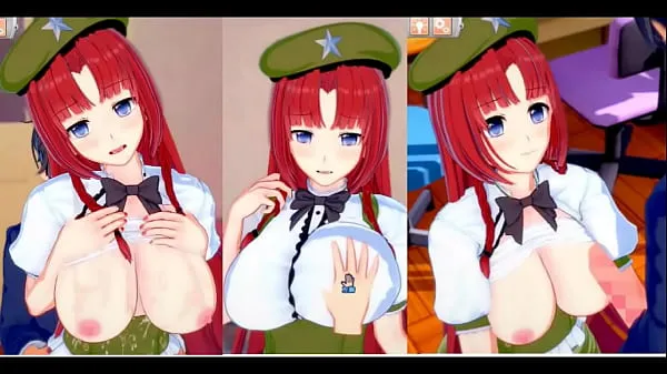 Eroge Koikatsu! ] Il progetto Touhou Sex dopo aver strofinato i seni di Beni Misuzu e averlo servito come un pompino con la mano in piedi! Anime grandi seni [gioco hentaiVideo interessanti