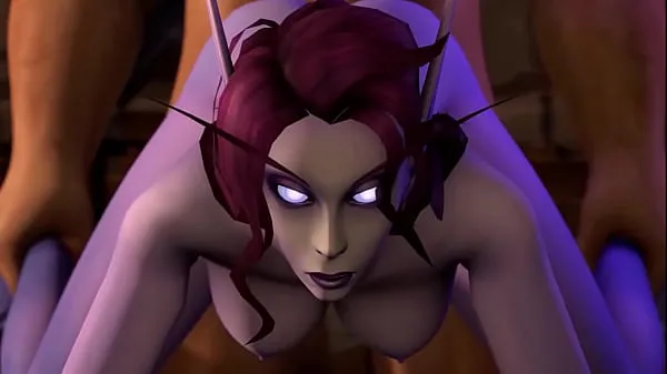 Warcraft Voidelf gets spanked Video thú vị hấp dẫn