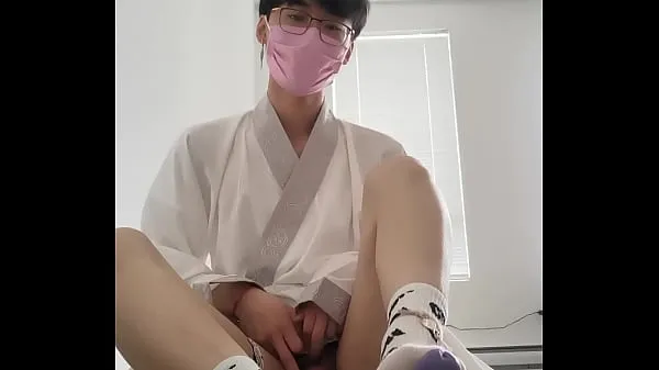 meias asiáticas fofas hanfu femboy twink provocam você e uma carga enorme de roupas chinesas tradicionais vídeos legais