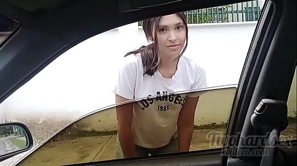 Hot I meet my neighbor on the street and give her a ride, unexpected ending cool Videos