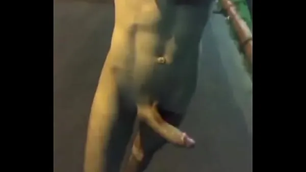 Skinny naked on the street Video keren yang keren