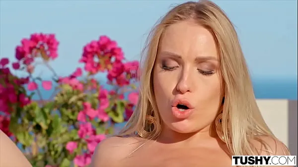 TUSHY Sexy hotel patron Angelika seduces valet for anal fun Video sejuk panas
