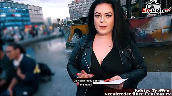 Hot German fat BBW girl picked up at street casting kule videoer